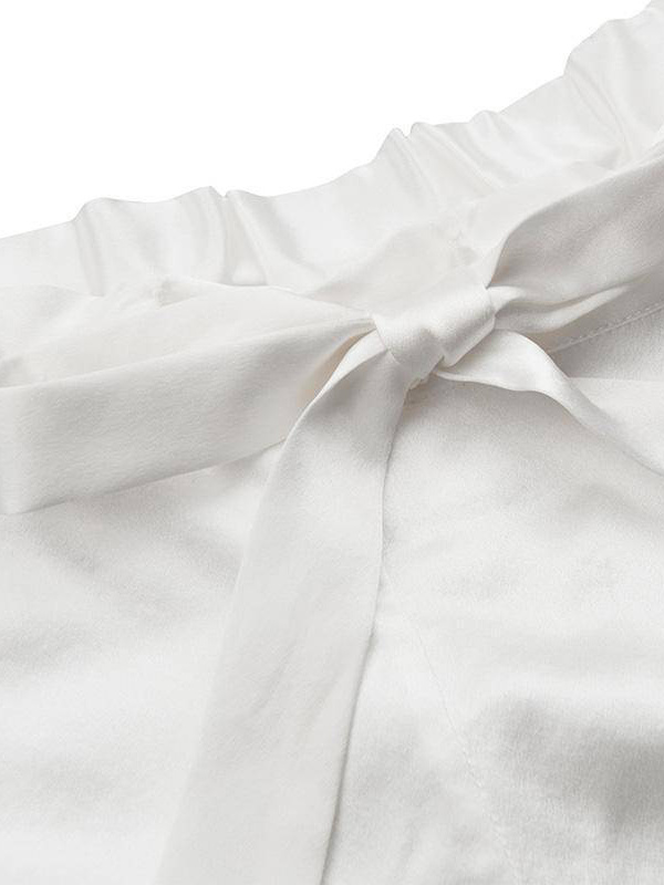 Best Short V Neck Silk Camisole Set For Women
